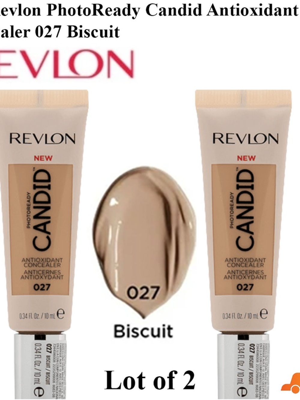 2pk:Revlon PhotoReady Candid Antioxidant
Concealer 027 Biscuit